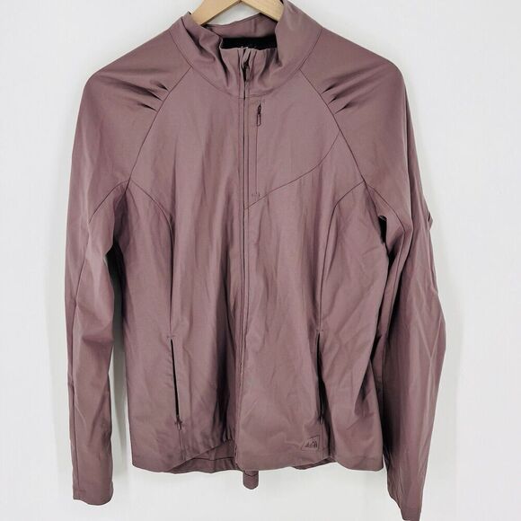 REI Jackets & Blazers - REI Co-op Purple Pleated Full Zip Jacket Women’s Size Large